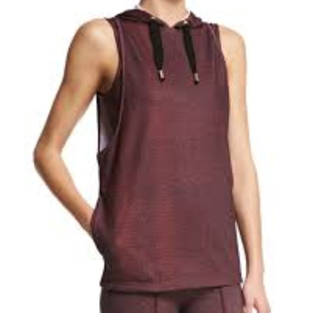 NWT Varley Sleeveless Open Back Sport Hoodie